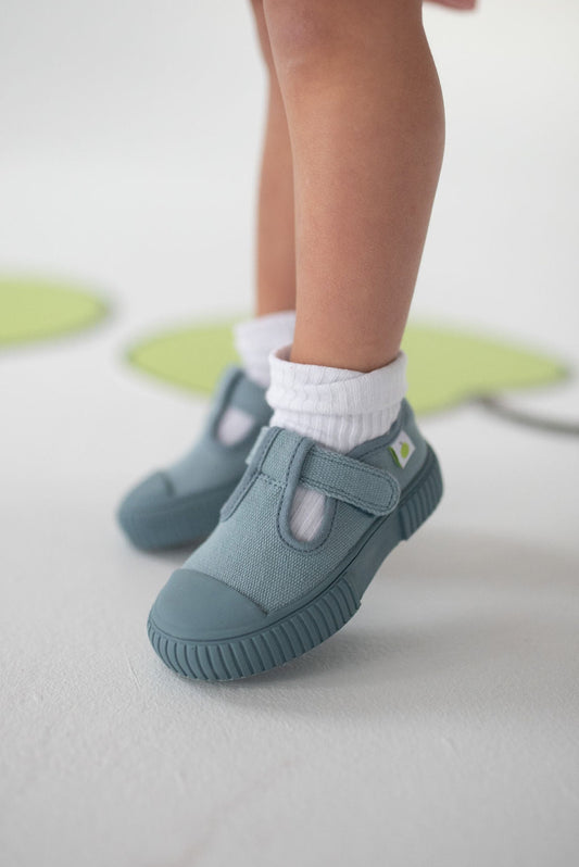Organic Cotton Mary Jane - Blue