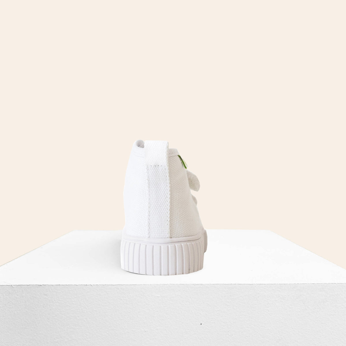 Organic Cotton High Top Sneaker - White