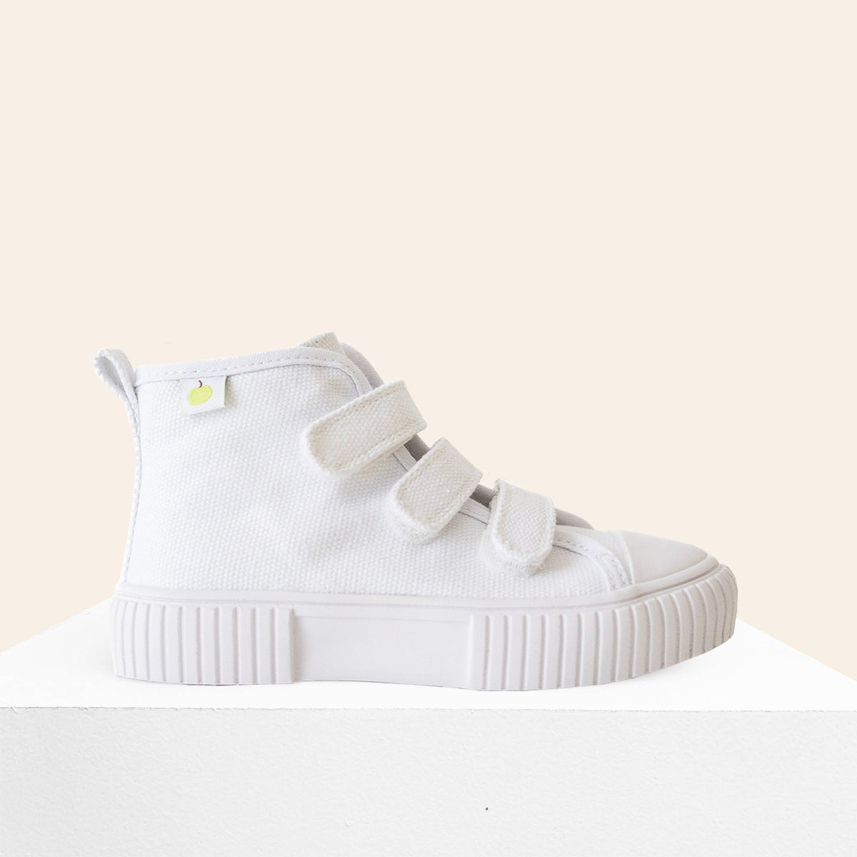 Organic Cotton High Top Sneaker - White