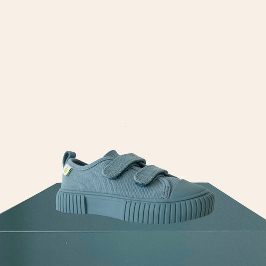 Organic Cotton Low Top Sneaker - Blue