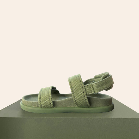 Organic Cotton Sandal - Khaki