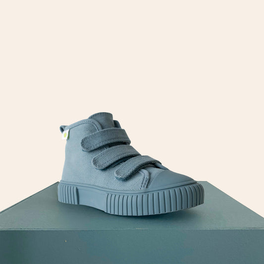 Organic Cotton High Top Sneaker - Blue