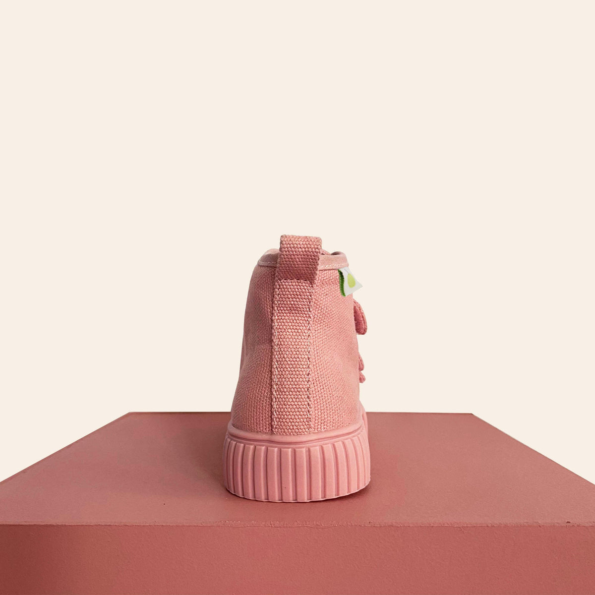 Organic Cotton High Top Sneaker - Pink