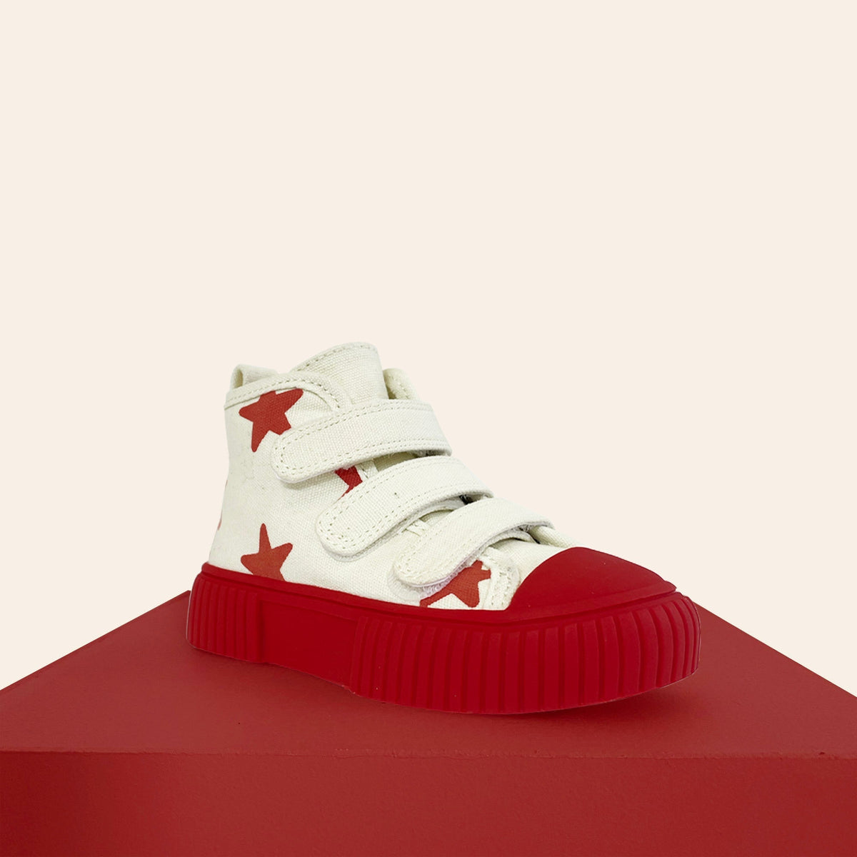 By Billie X Piccolini High Top Sneaker - Red Star