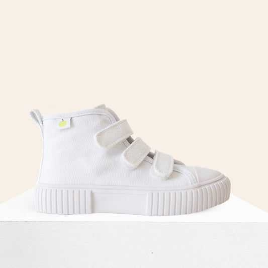 Organic Cotton High Top Sneaker - White