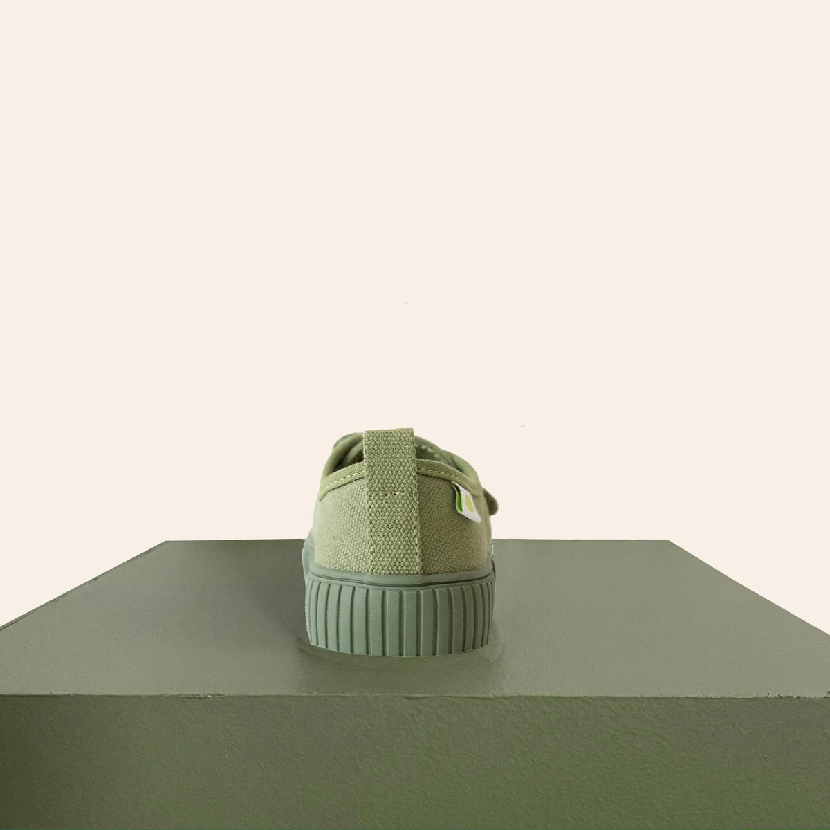 Organic Cotton Low Top Sneaker - Khaki