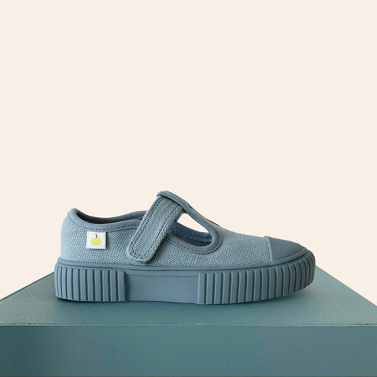 Organic Cotton Mary Jane - Blue