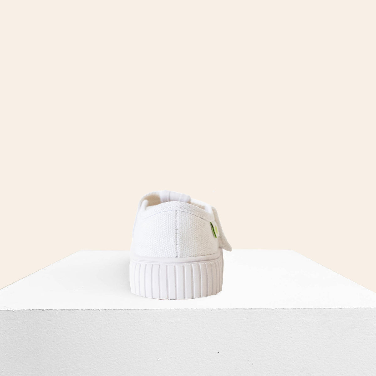 Organic Cotton Mary Jane - White